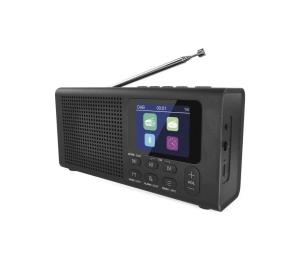 Rádio DAB/DAB+ FM 3W/5V/4xAA čierne E0090