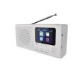 Rádio DAB/DAB+/FM 3W/5V/4xAA biele E0091
