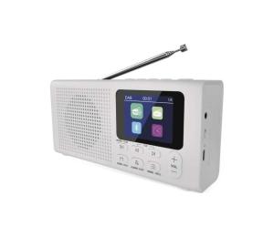 Rádio DAB/DAB+/FM 3W/5V/4xAA biele E0091