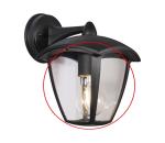 Náhradné číre sklo pre nástenné svietidlo a lampu LUNA E27 8590828001416