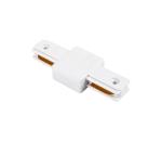 Konektor pre svietidlá do lištového systému, jednofázový, priamy, biely 5903271846351