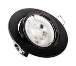 Podhľadové svietidlo 1x GU10/MR16/10W/230V, priemer 9 cm, čierne 5903271845965