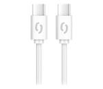 Aligator DATKP55 - USB kábel USB-C / USB-C 65W Power Delivery 0,5 m biely DATKP55