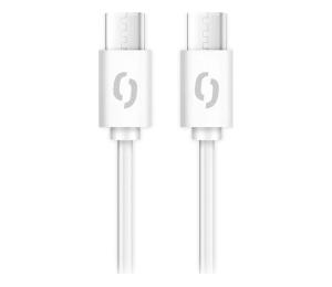 Aligator DATKP55 - USB kábel USB-C / USB-C 65W Power Delivery 0,5 m biely DATKP55