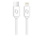 Aligator DATKP57 - USB kábel USB-C / Lightning, 30 W Power Delivery (PD), 0,5 m, biely DATKP57
