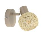 Nástenné bodové svietidlo DEX 1xE14/10W/230V béžová/krémová ML2117