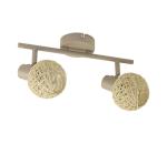 Bodové svietidlo DEX 2xE14/10W/230V béžová/krémová ML2118