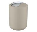 WENKO 21221100 - Odpadkový kôš BRASIL 14x21 cm béžový/lesklý chróm 21221100