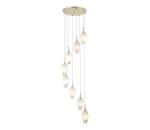 Searchlight 23147-8SB - Závesný luster na lanku ROCKY 8×G9/33W/230V 23147-8SB