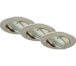 Briloner 7232-032 - SADA 3x LED stmievateľné kúpeľňové podhľadové svietidlo LED/5,5W/230V IP23 7232-032