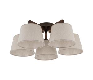 Brilagi - Prisadený luster LATTE 5xE27/60W/230V borovica/krémová 11578