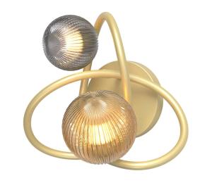 Wofi 4015-204 - LED Nástenné svietidlo METZ 2xG9/3,5W/230V zlatá/šedá 4015-204