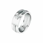 Trussardi Slušivý oceľový prsteň pre mužov T-Steel TJAXV420 61 mm