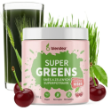 BLENDEA Supergreens prášok s príchuťou višňa 90 g