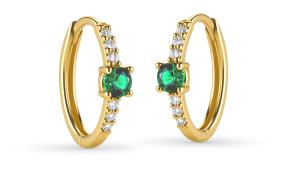 Brilio Luxusné kruhy zo žltého zlata so zirkónmi 14/513.471ES-N