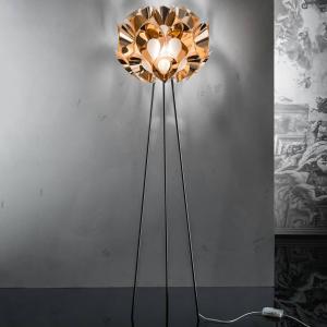 Slamp Flora – dizajnová stojacia lampa, meď
