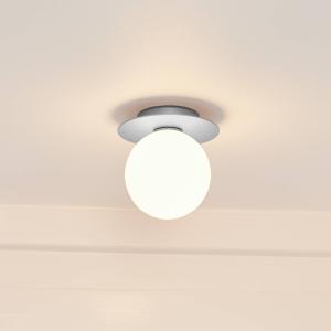 Nuura Liila 1 stredná nástenné svetlo IP44, strieborná/biela, teplá biela