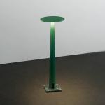 NEMO stolová LED lampa Portofino, smaragdovo zelená, mramorová
