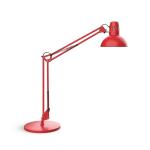 Stolná lampa MAULstudy, červená, oceľ, výška 49 cm