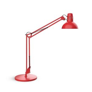 Stolná lampa MAULstudy, červená, oceľ, výška 49 cm
