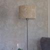 Stojacia lampa Amy, žltá/sivá, výška 150 cm, textil, E27