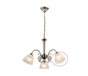 Globo - Náhradné sklo pre luster TIALDA E14, priemer 13,5 cm 69013G