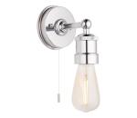 Endon 95505 -Kúpeľňové nástenné svietidlo MILLER 1xE27/6W/230V IP44 lesklý chróm 95505