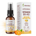 BLENDEA Liposomal vitamín D3 + K2 sprej príchuť pomaranč 10 ml