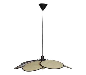 Cottex 8200130-4000 - Závesné svietidlo WINF na lanku 1xE27/8W/230V béžové/čierne 8200130-4000