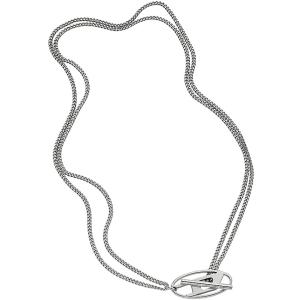 Diesel Dvojitý oceľový náhrdelník s logom DX1534040