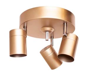 ByRydens 4200710-6501 - Bodové svietidlo CORRECT 3xGU10/7W/230V zlaté pr. 20 cm 4200710-6501