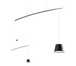 Redo 01-1498 - LED Luster na lanku LOLLI LED/6W/230V čierna 01-1498