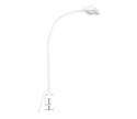 Brilo - LED Flexibilná stolná lampa s klipom TRASNA LED/7,5W/230V biela 2604-016