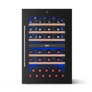 Klarstein Illuminosa vstavaná chladnička na víno | Dvojzónová | UV ochrana | 143 litrov | 57 fliaš | 60 cm