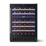 Klarstein Illuminosa podpultová chladnička na víno | Dvojzónová | 129 litrov | 46 fliaš | 60 cm