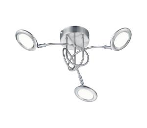 Trio Brilliant -LED Prisadený luster SESSION 3xLED/3,1W/230V 3000/4000/6500K matný chróm 673810307