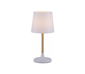 Leuchten Direkt 14423-16 - Stolná lampa NIMA 1xE14/40W/230V biela 14423-16
