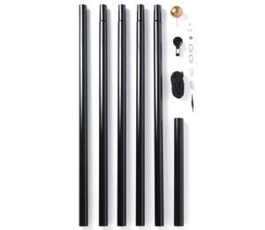 Twinkly TWP-01K-POLE-B - Vonkajší stojan pre vianočný stromček 6 m, čierny TWP-01K-POLE-B