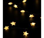 Brilagi - LED vianočný reťazec 40×LED/3×AA 1,8 m teplá biela hviezdy 1v1104-OEM1