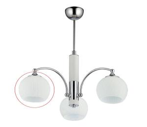 Jupiter - Náhradné sklo univerzálne LARGO E27 pr. 15 cm biela KL.LO