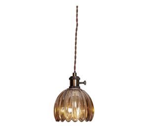 Cottex 8400100-5503 - Závesný luster na lanku NORA 1xE14/5W/230V hnedá 8400100-5503