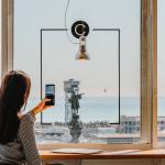 MARSET závesné svietidlo Atlas, 2 700 K, Ø 11 cm, transparentné