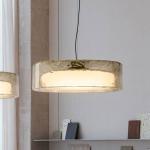 MARSET LED závesné svietidlo Ringo, Ø 70 cm, dymovo sivá, plast