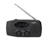 RDFMCR2000BK-Rádio AM/FM s kľukou, solárnym panelom a LED svietidlom 2000 mAh RDFMCR2000BK