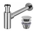 REA-A5693 - Umývadlový sifón s výpusťou CLICK-CLACK, lesklý chróm REA-A5693