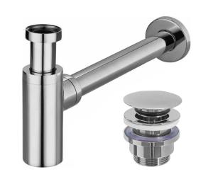 REA-A5693 - Umývadlový sifón s výpusťou CLICK-CLACK, lesklý chróm REA-A5693