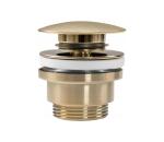 REA-A8585 - Umyvadlový odtok CLICK-CLACK, priemer 6,4 cm, brúsené zlato REA-A8585