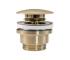 REA-A8585 - Umyvadlový odtok CLICK-CLACK, priemer 6,4 cm, brúsené zlato REA-A8585
