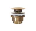 REA-A8110 - Umývadlová výpusť CLICK-CLACK, priemer 6,4 cm, zlatá REA-A8110