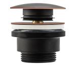 REA-A5218 - Výpusť do umývadla CLICK-CLACK, priemer 6,4 cm, čierna REA-A5218